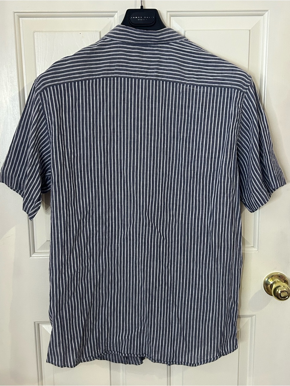 PINK Thomas Pink Jermyn Street London Striped Button Shirt Mens XL Linen Blend - Picture 3 of 8